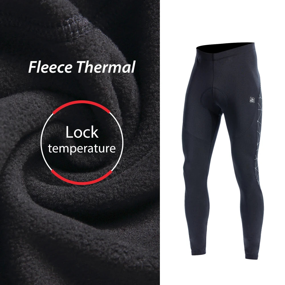 Winter Fleece Thermal Santic Cycling Pants