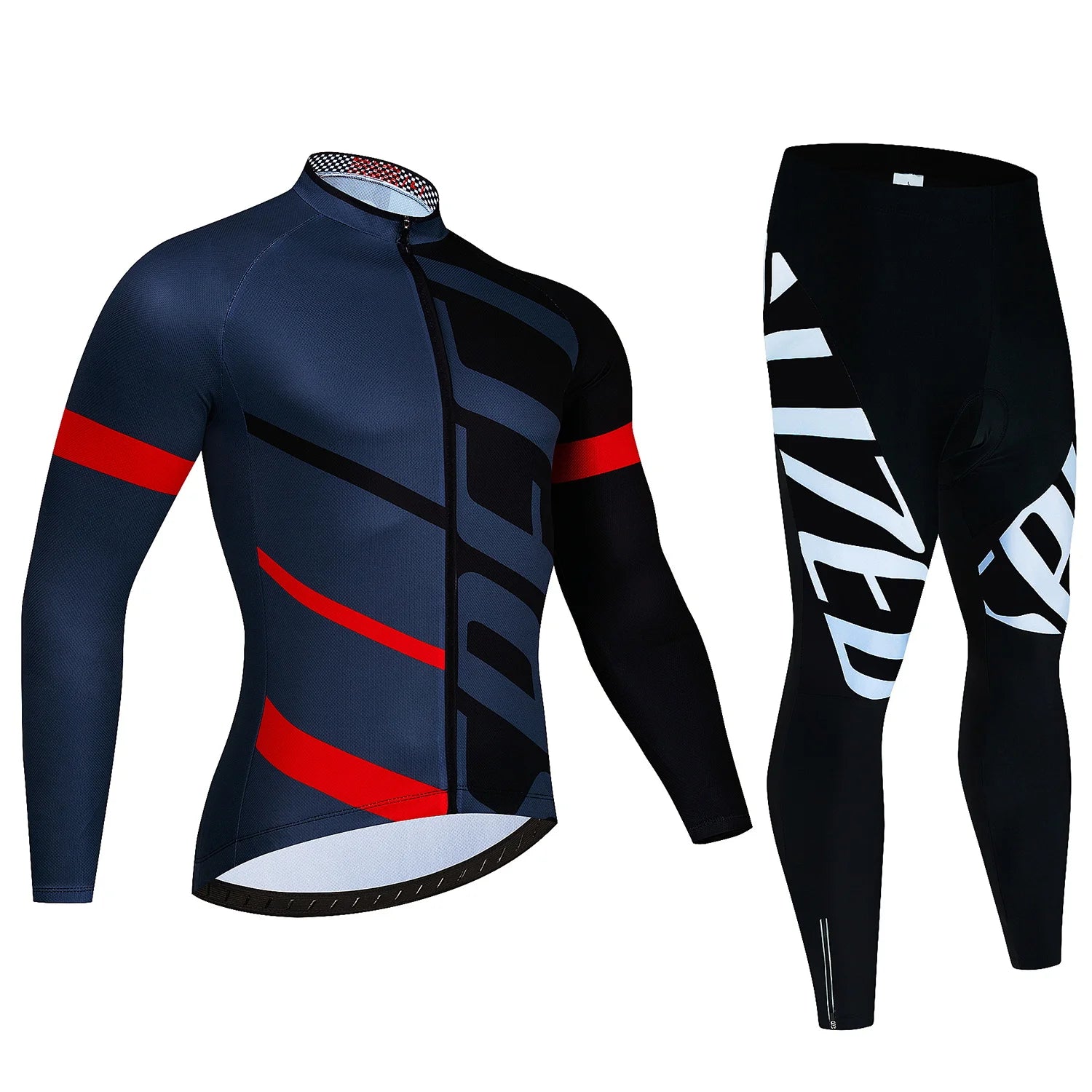 New  Winter Cycling Warm Fleece Jersey Set