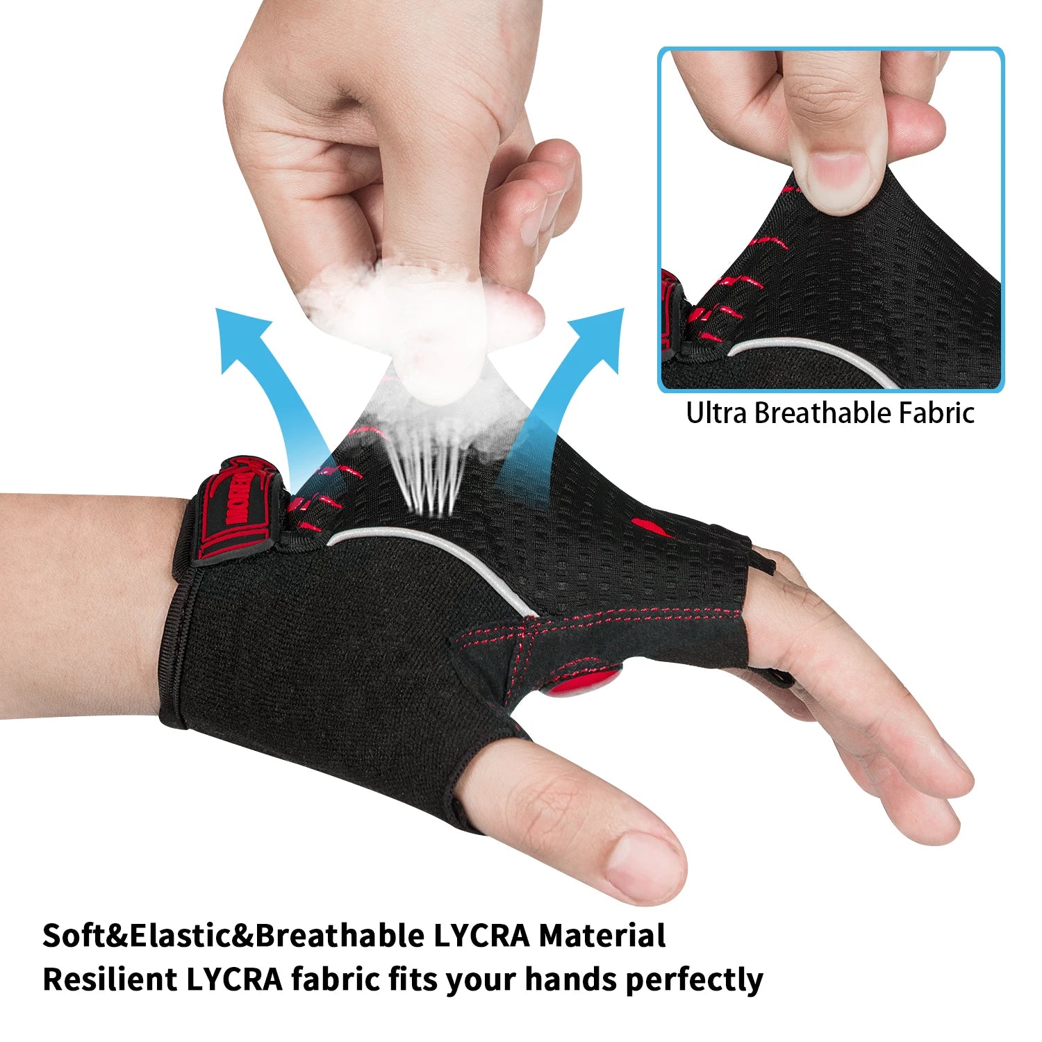 MOREOK Breathable 5MM  Bike Gloves