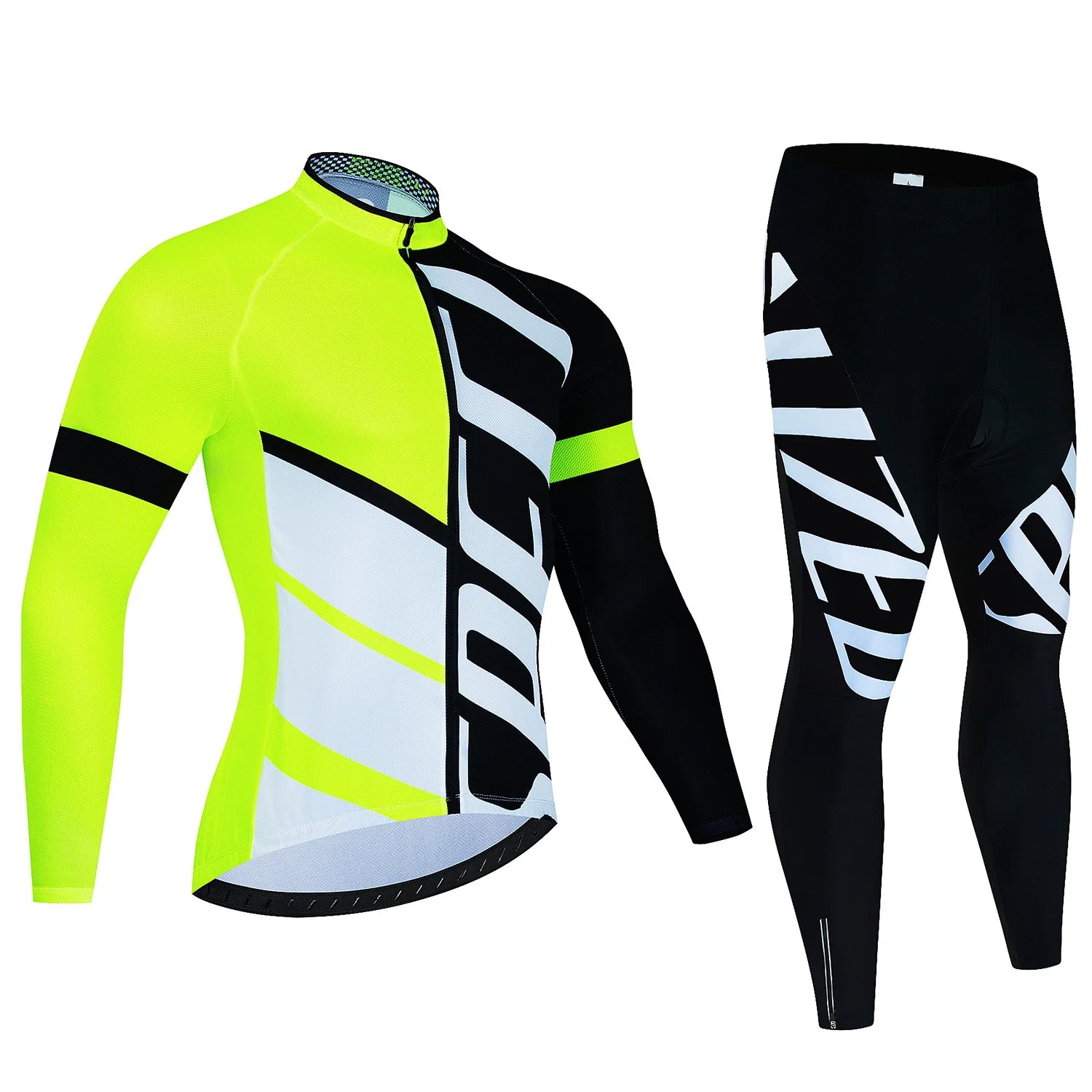 New  Winter Cycling Warm Fleece Jersey Set