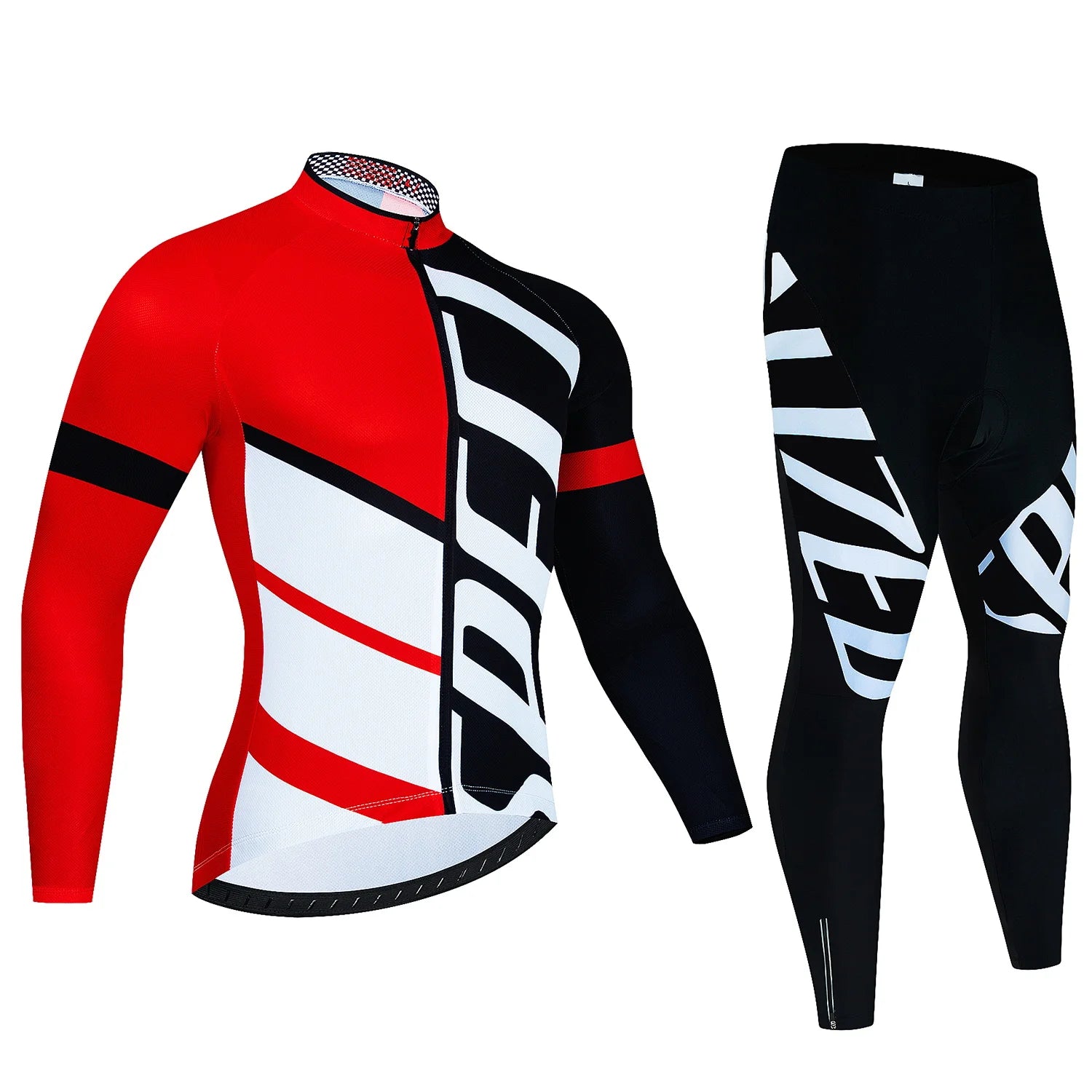 New  Winter Cycling Warm Fleece Jersey Set