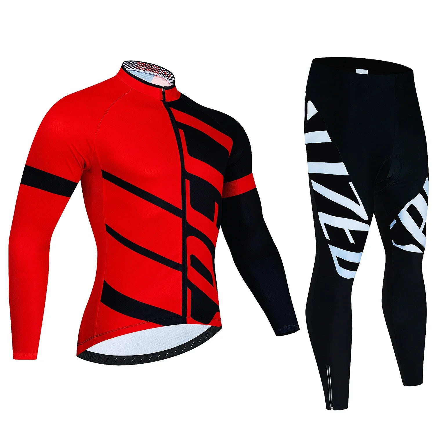 New  Winter Cycling Warm Fleece Jersey Set