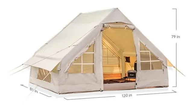 Easy Setup 4 Season Waterproof Windproof Outdoor Blow Up Luxury Cabin Tent