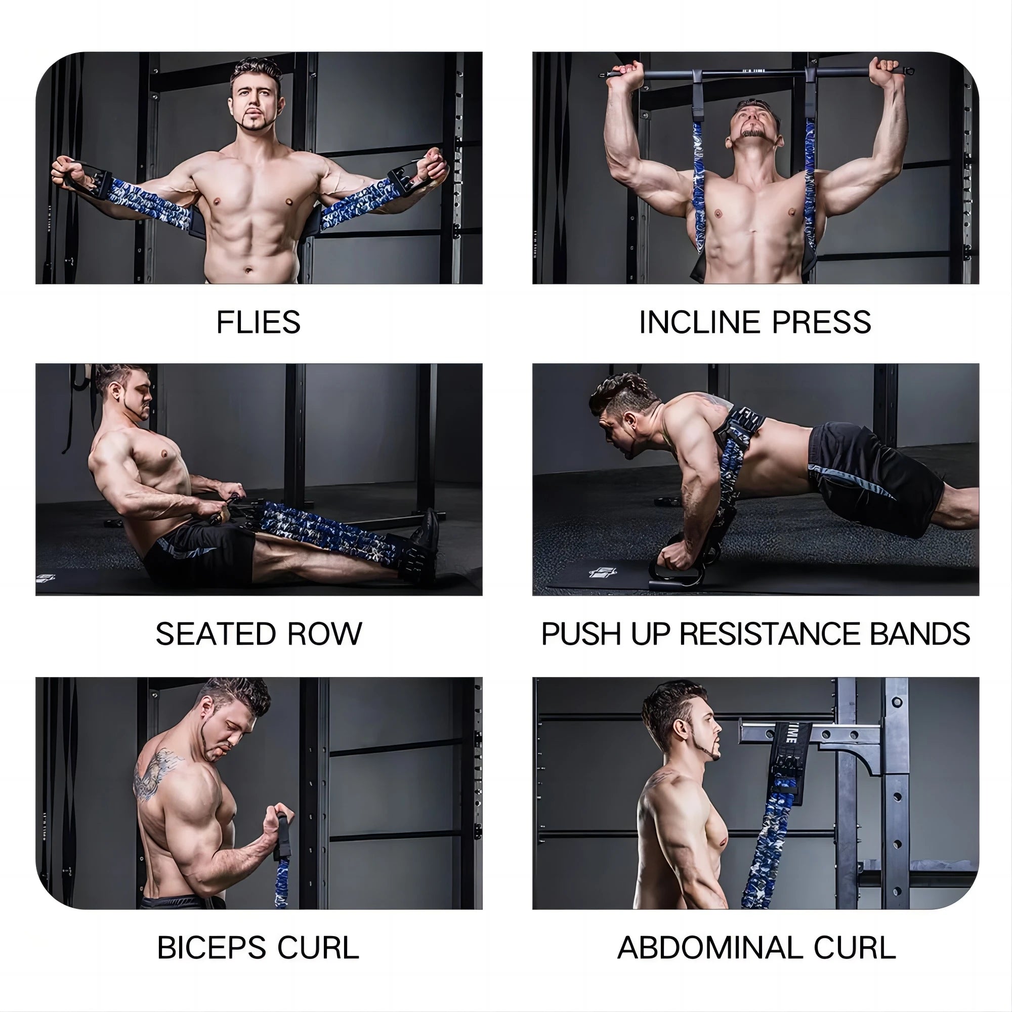 INNSTAR Bench Press Resistance Bands Chest Expander Push-ups