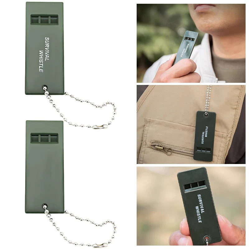 Camping Outdoor Survival Whistle Keychain