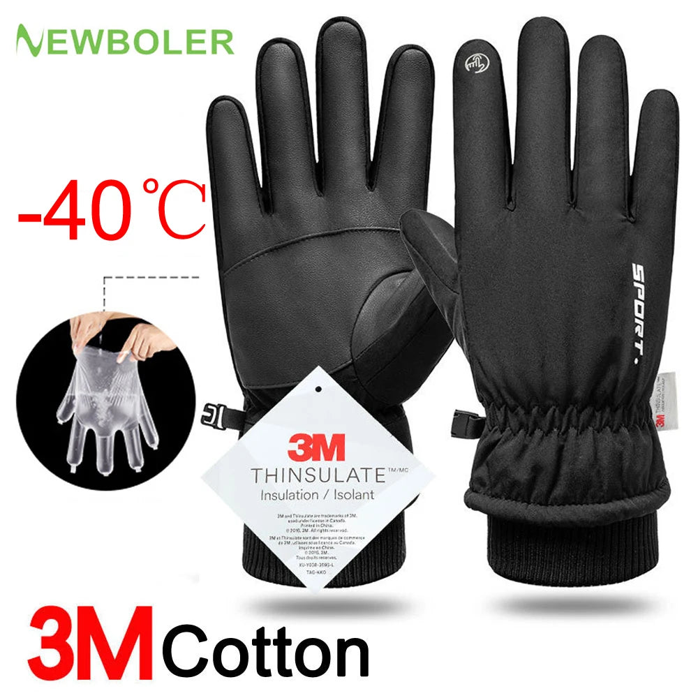 Non Slip Warm Full Fingers Winter Cycling Gloves