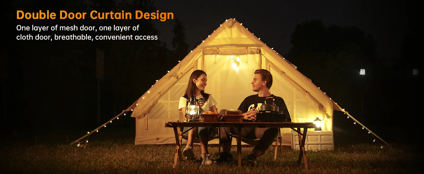 Easy Setup 4 Season Waterproof Windproof Outdoor Blow Up Luxury Cabin Tent