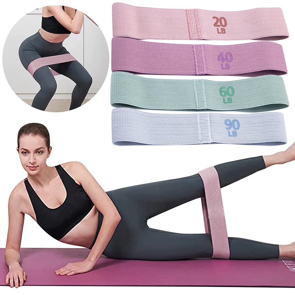 Anti-Slip Squat Elastic Workout Bands