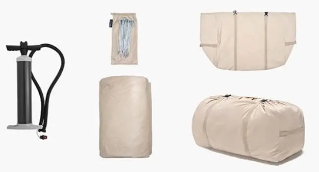 Easy Setup 4 Season Waterproof Windproof Outdoor Blow Up Luxury Cabin Tent