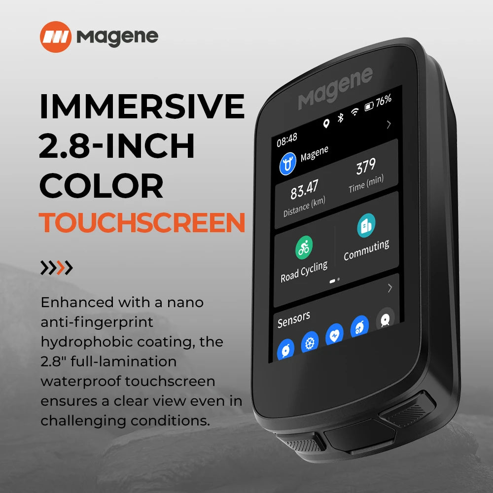 Magene C606 Touchscreen GPS Bike Computer Navigation WiFi Cycle Speedometer