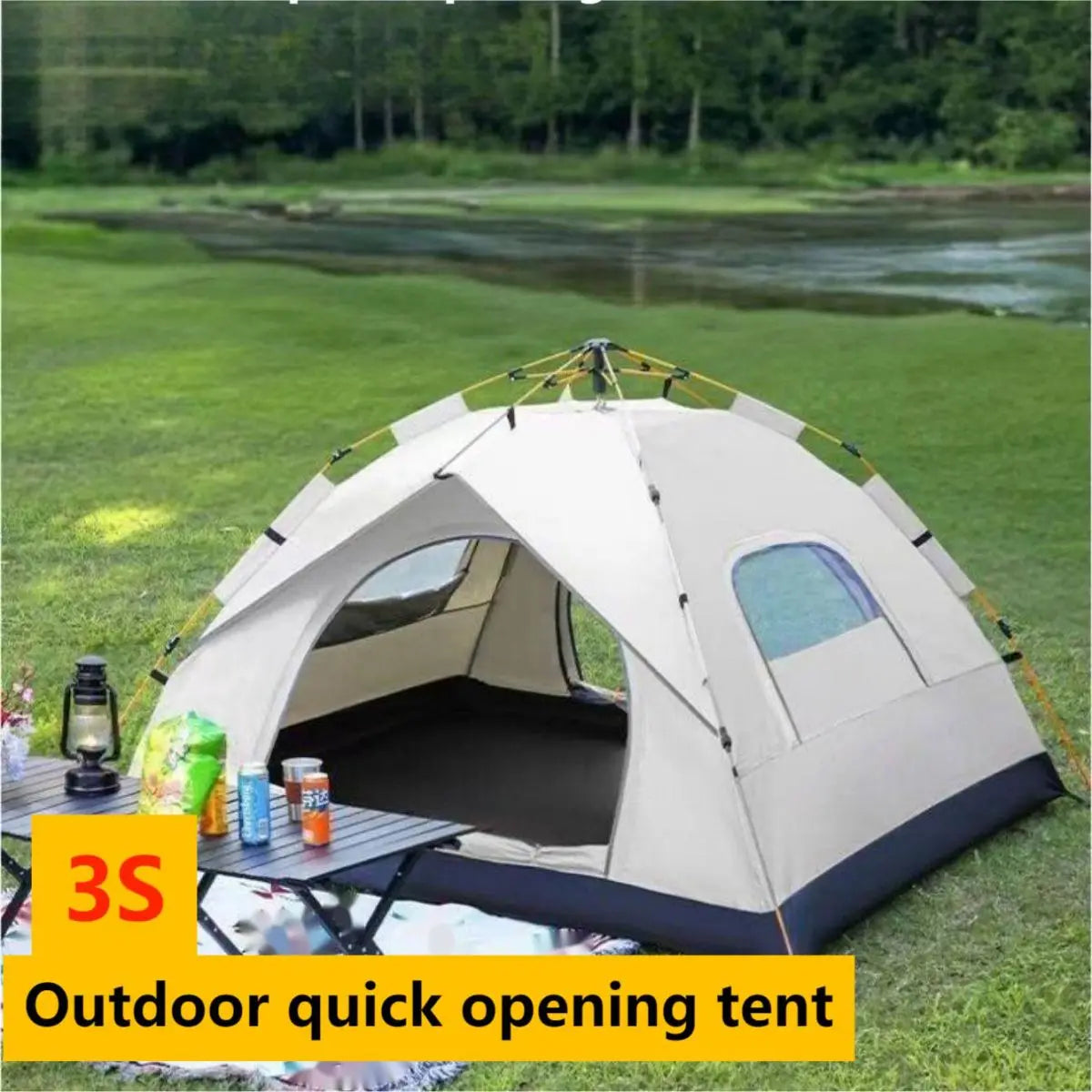 Automatic Quick-opening Tent with two doors and two windows