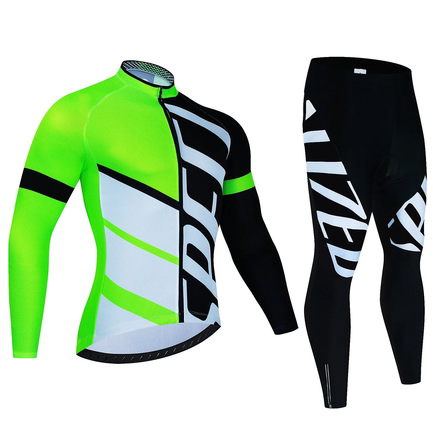 New  Winter Cycling Warm Fleece Jersey Set