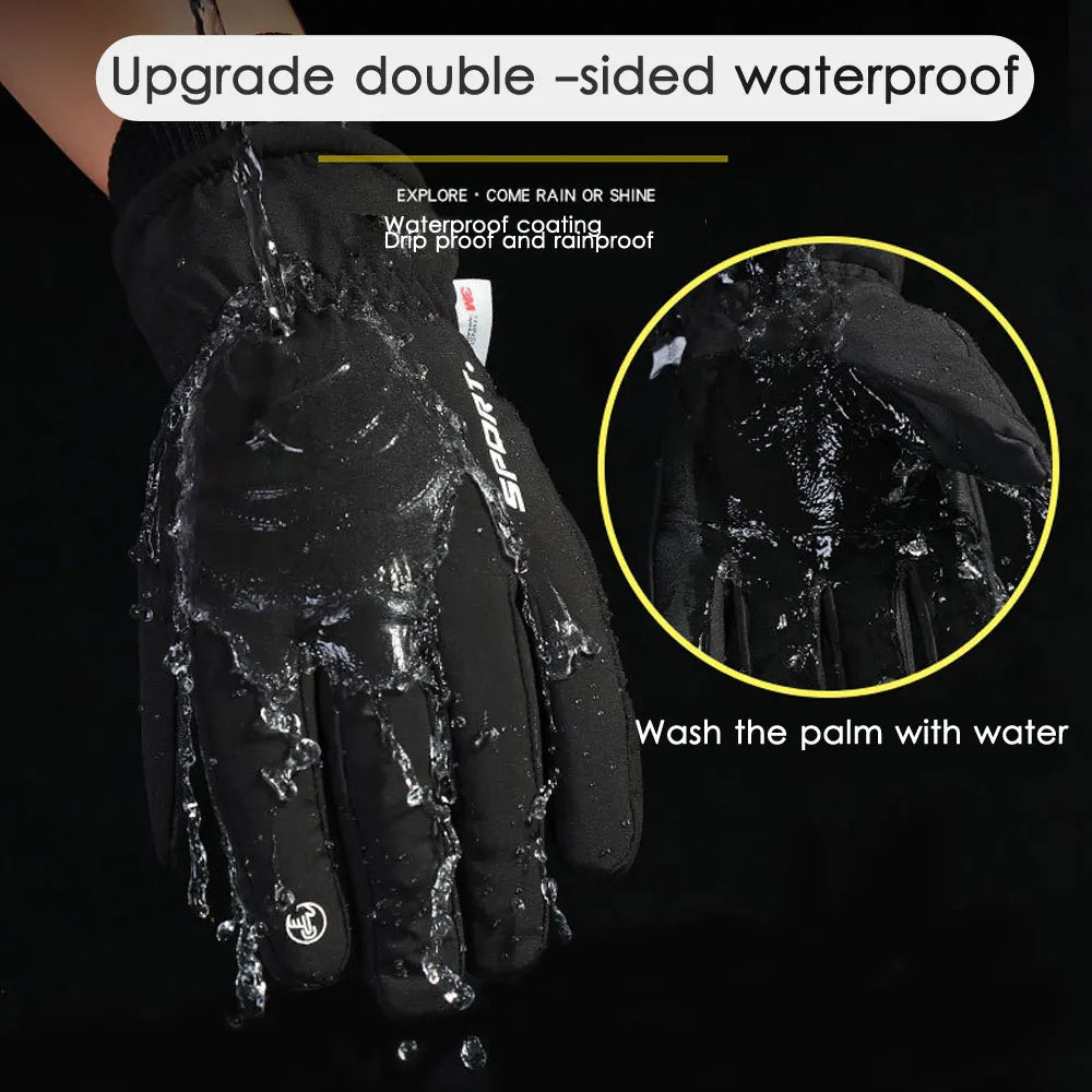 Non Slip Warm Full Fingers Winter Cycling Gloves