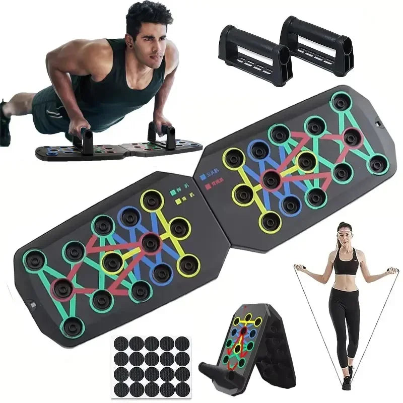 Portable Multifunctional Push-up Board Set with Handles