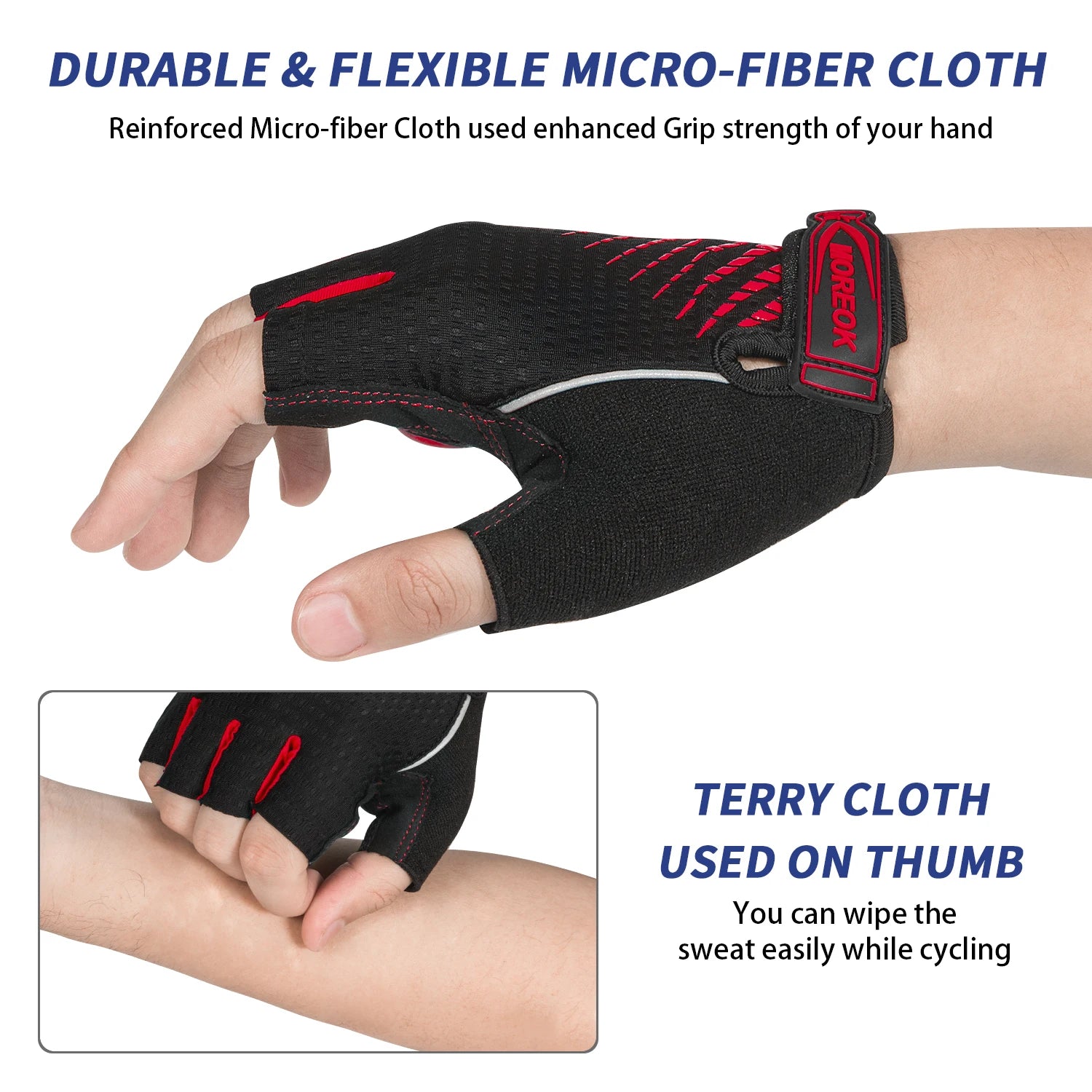 MOREOK Breathable 5MM  Bike Gloves