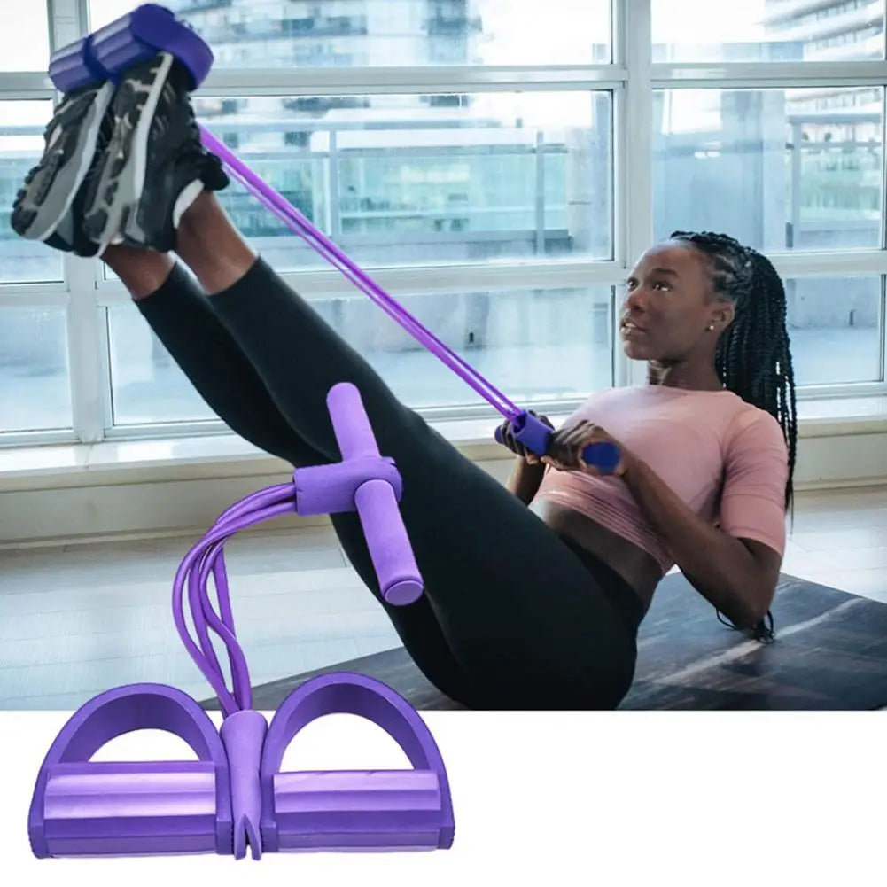 Tension Rope Sit-up Handle Waist Abdomen Exercise